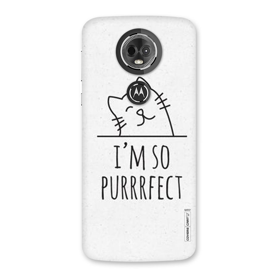 So Purrfect Back Case for Moto E5 Plus