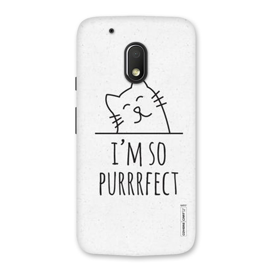 So Purrfect Back Case for Moto G4 Play