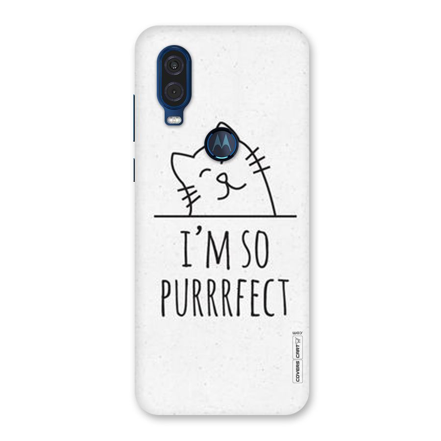 So Purrfect Back Case for Motorola One Vision