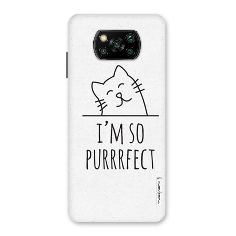 So Purrfect Back Case for Poco X3