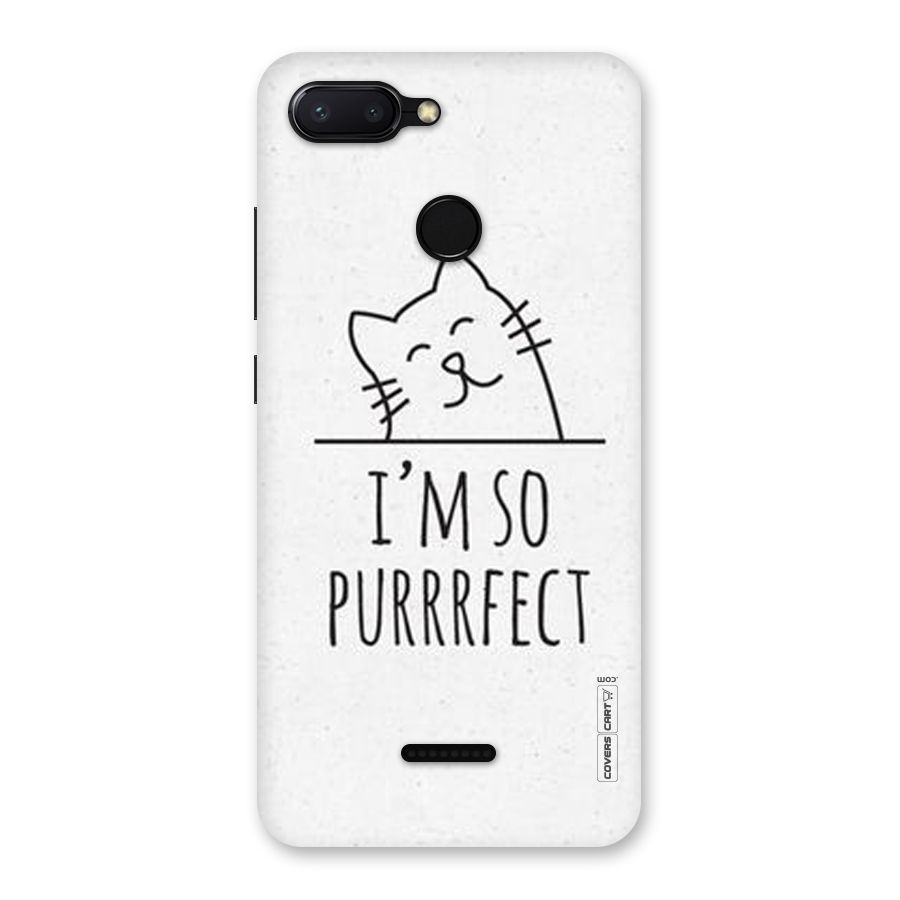 So Purrfect Back Case for Redmi 6