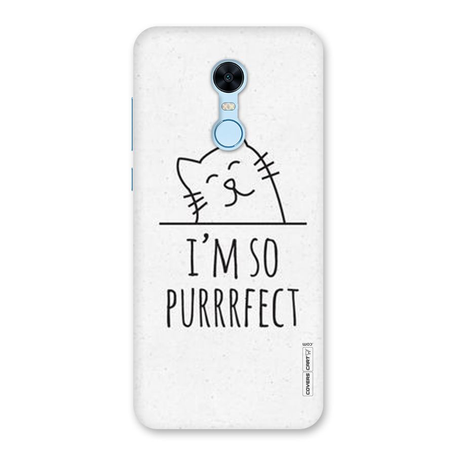 So Purrfect Back Case for Redmi Note 5