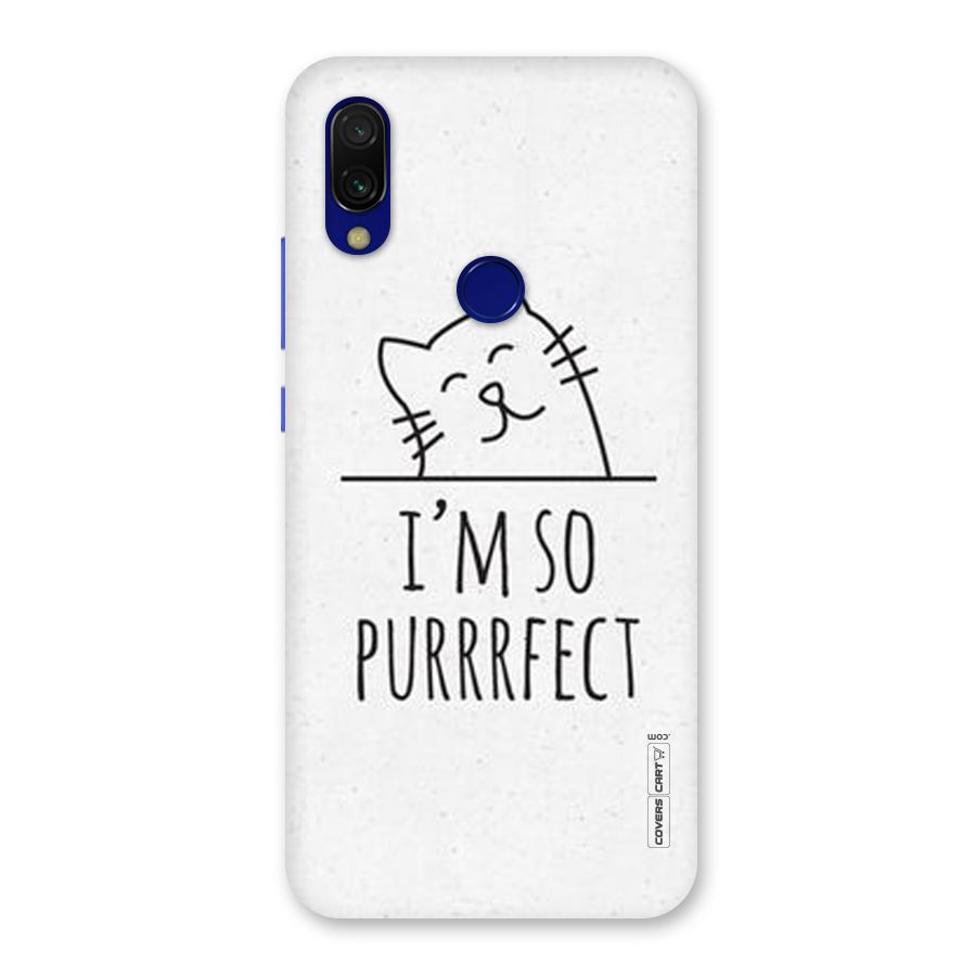 So Purrfect Back Case for Redmi Y3