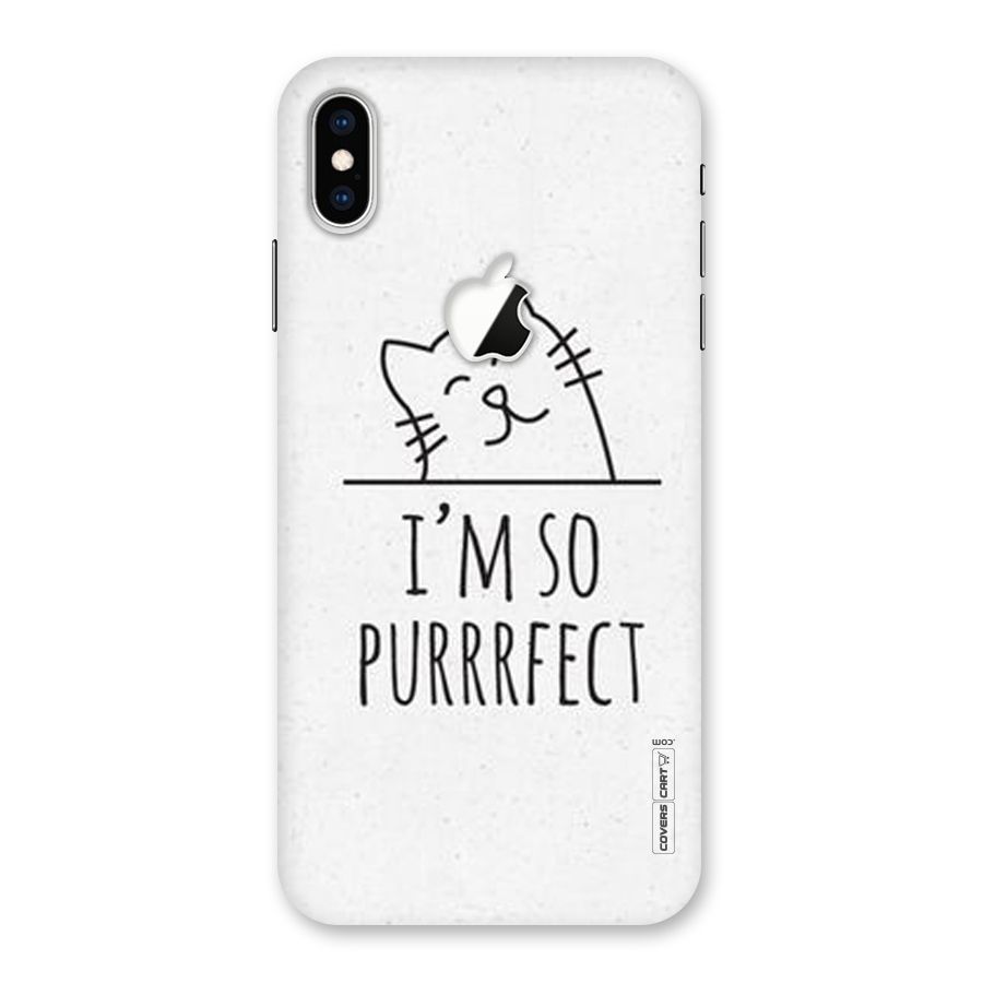 So Purrfect Back Case for iPhone XS Max Apple Cut