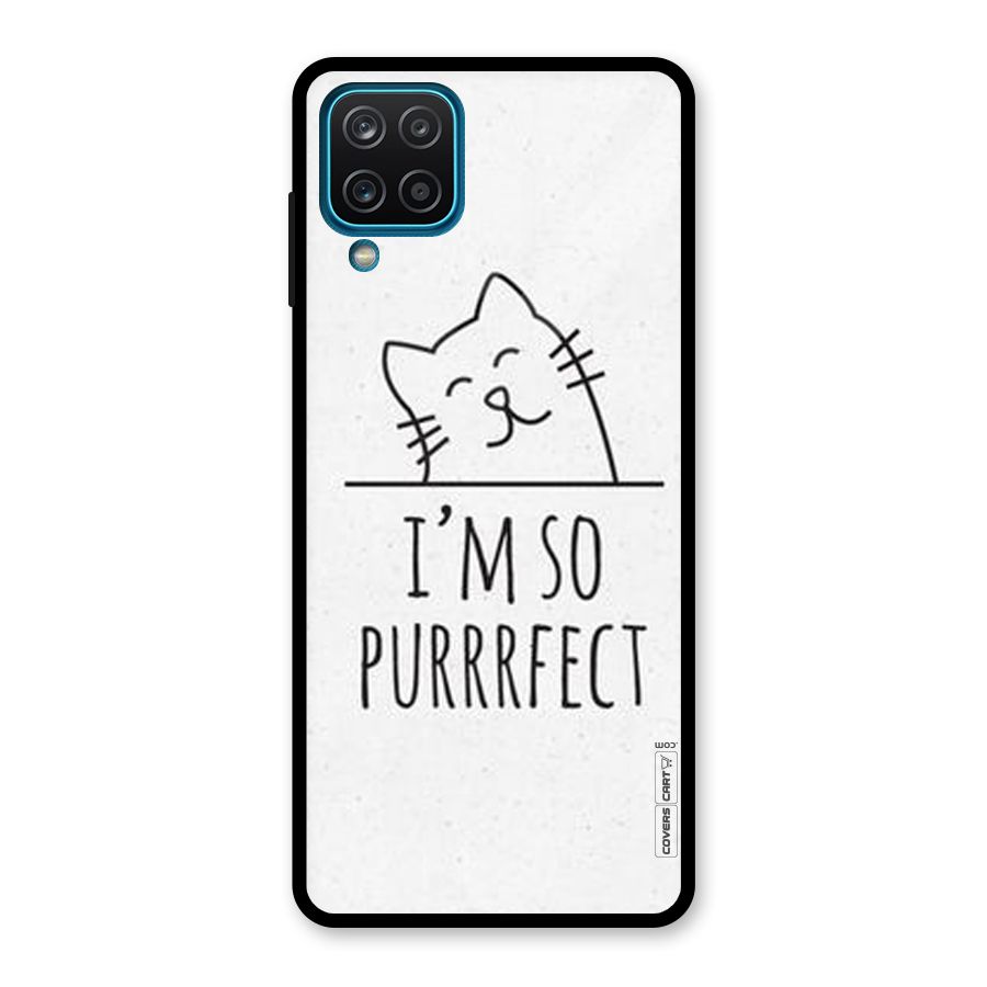 So Purrfect Glass Back Case for Galaxy A12