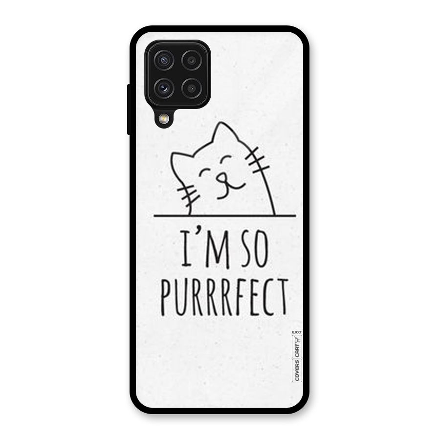 So Purrfect Glass Back Case for Galaxy A22 4G