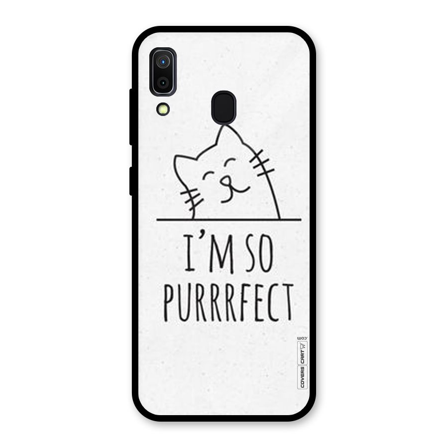 So Purrfect Glass Back Case for Galaxy A30