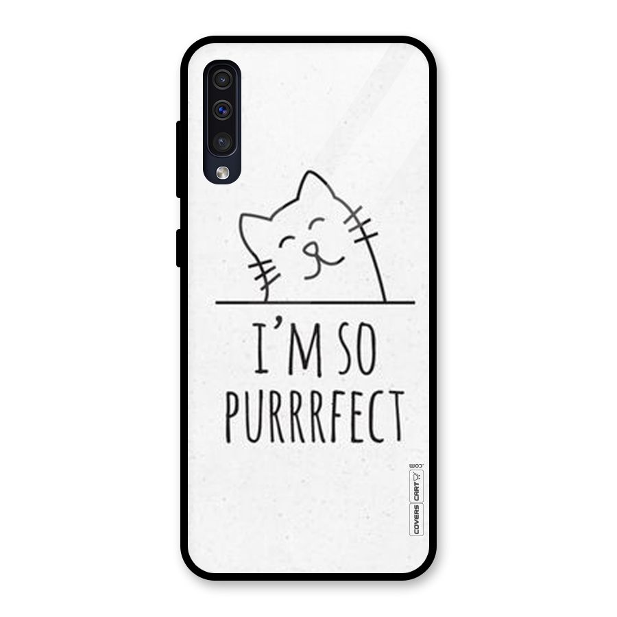 So Purrfect Glass Back Case for Galaxy A50