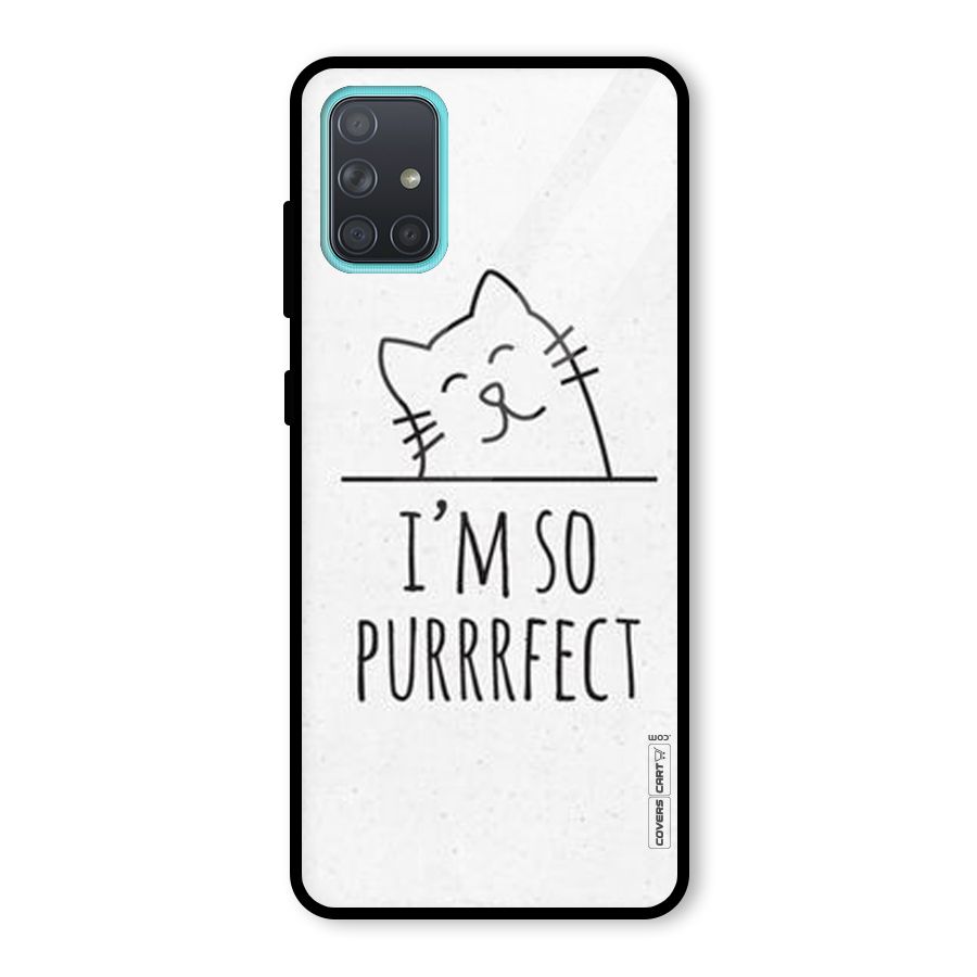 So Purrfect Glass Back Case for Galaxy A71