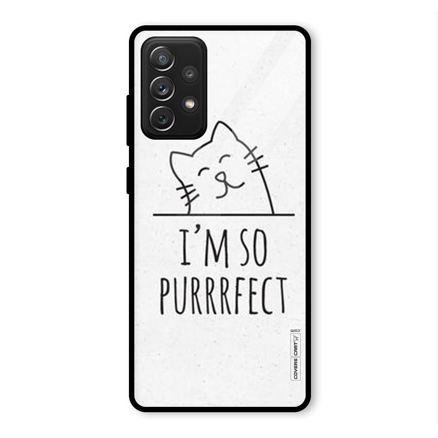 So Purrfect Glass Back Case for Galaxy A72