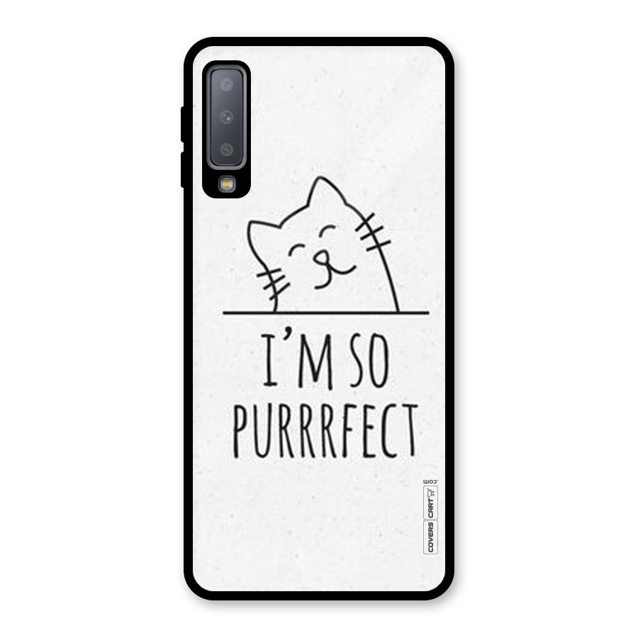 So Purrfect Glass Back Case for Galaxy A7 (2018)