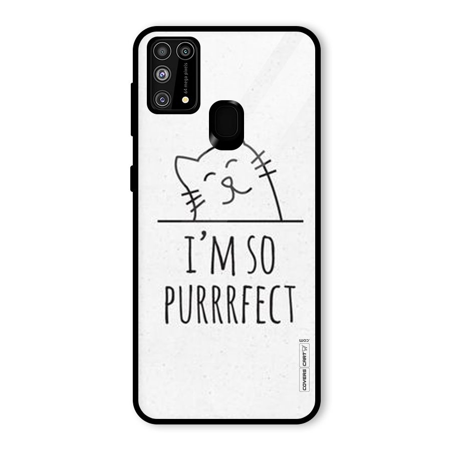 So Purrfect Glass Back Case for Galaxy F41