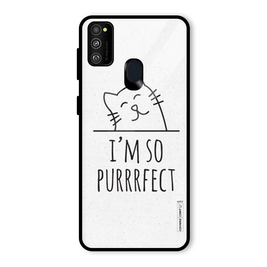 So Purrfect Glass Back Case for Galaxy M30s