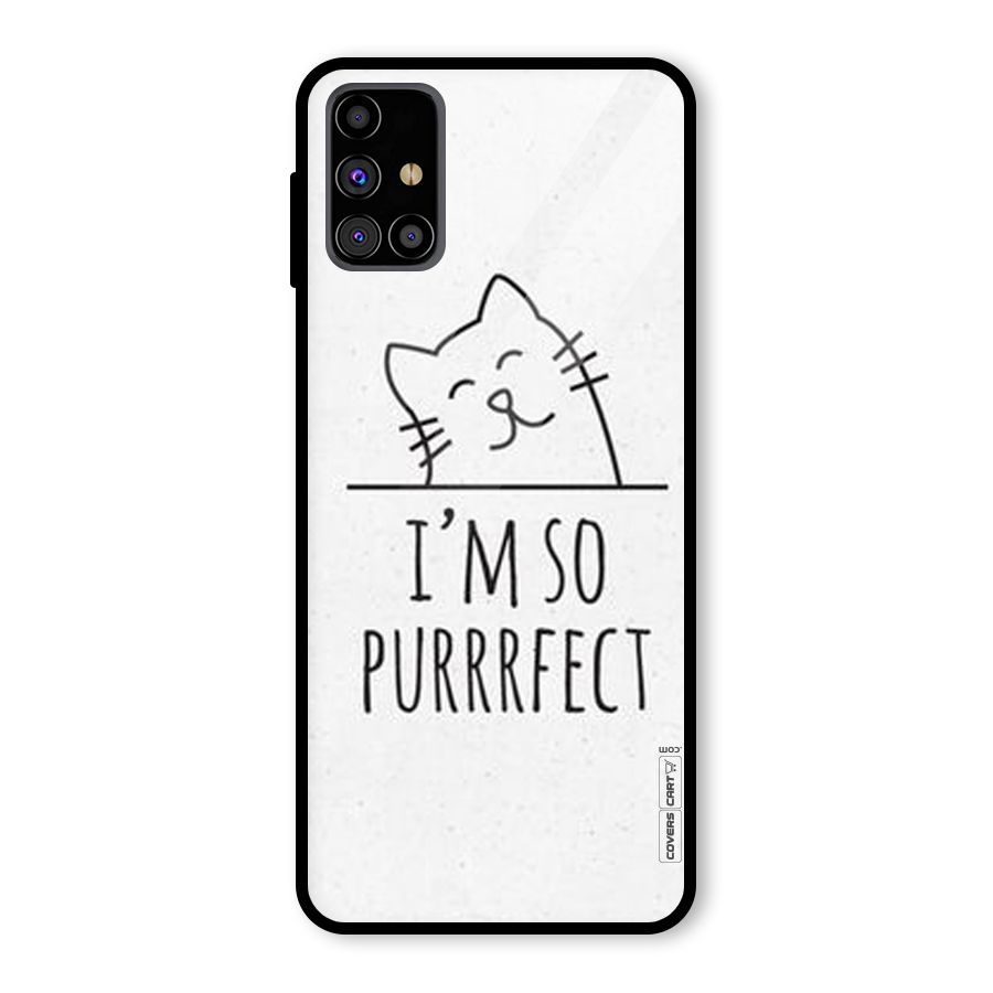 So Purrfect Glass Back Case for Galaxy M31s