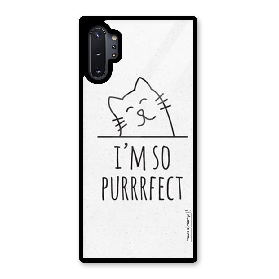 So Purrfect Glass Back Case for Galaxy Note 10 Plus