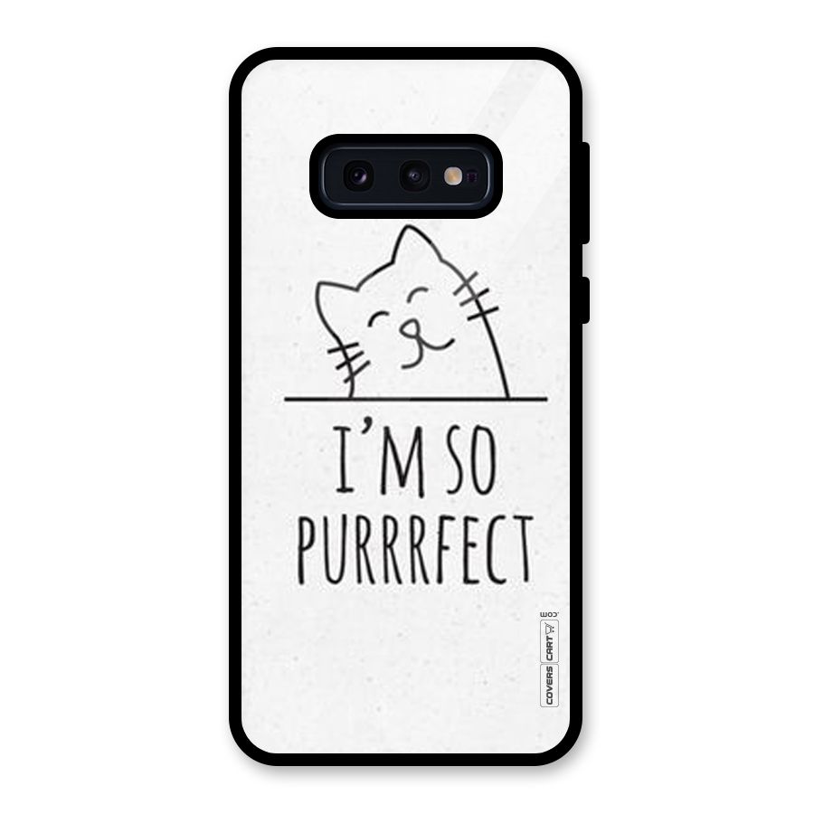 So Purrfect Glass Back Case for Galaxy S10e