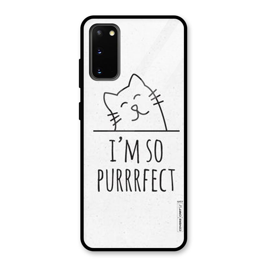 So Purrfect Glass Back Case for Galaxy S20