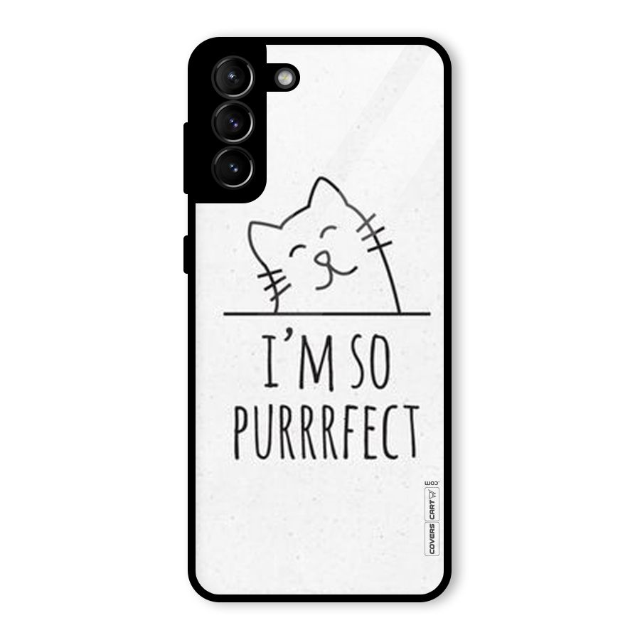 So Purrfect Glass Back Case for Galaxy S21 Plus