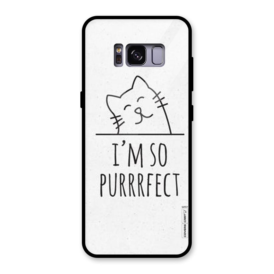 So Purrfect Glass Back Case for Galaxy S8