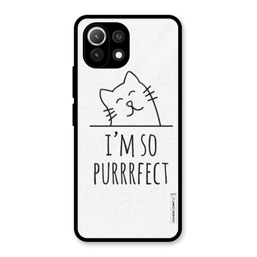 So Purrfect Glass Back Case for Mi 11 Lite