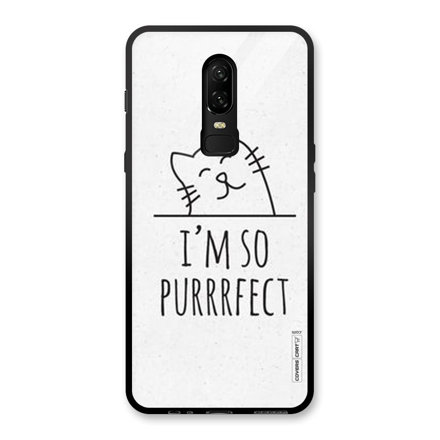 So Purrfect Glass Back Case for OnePlus 6