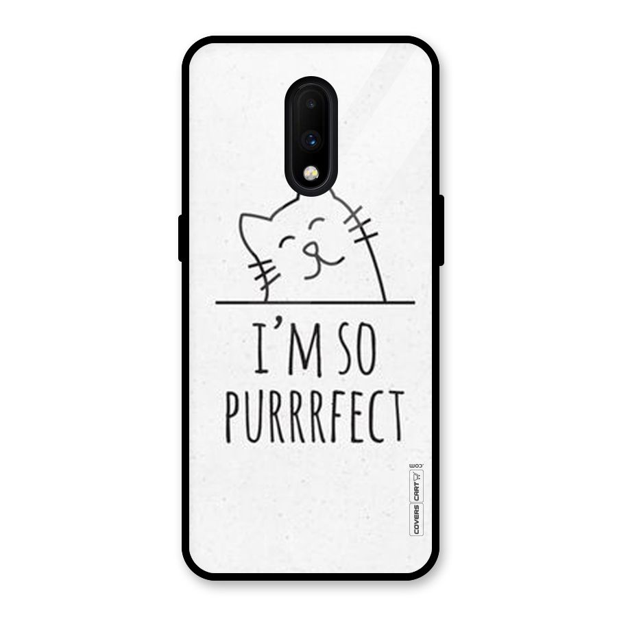 So Purrfect Glass Back Case for OnePlus 7