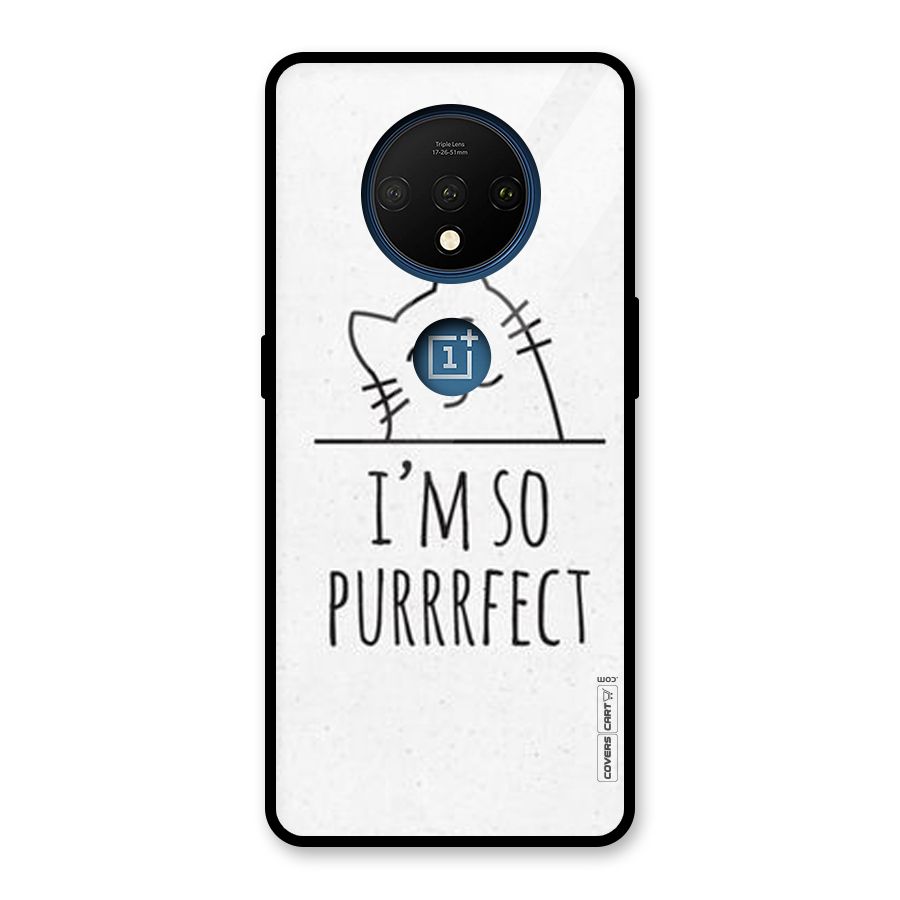 So Purrfect Glass Back Case for OnePlus 7T