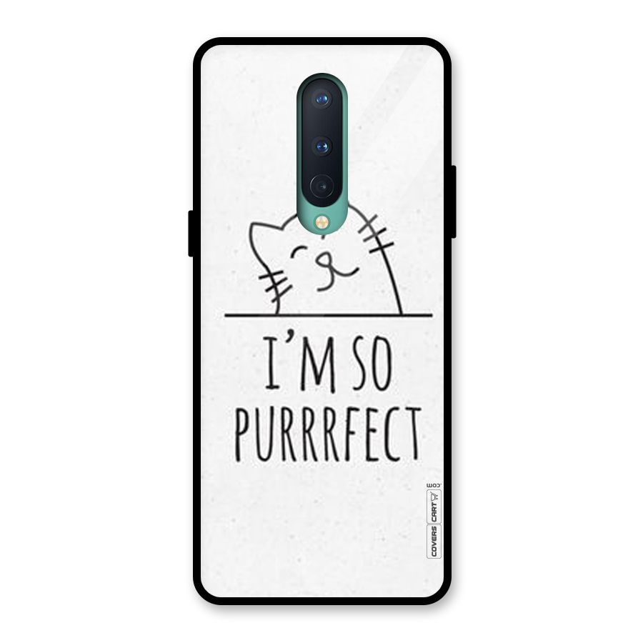 So Purrfect Glass Back Case for OnePlus 8