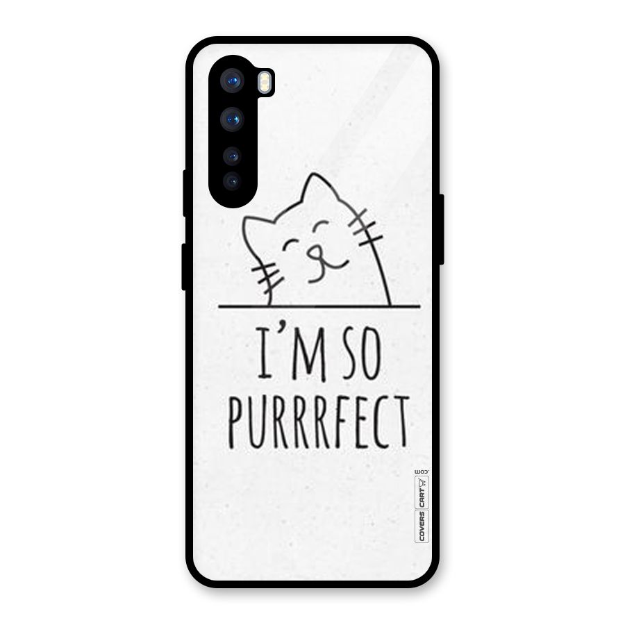 So Purrfect Glass Back Case for OnePlus Nord