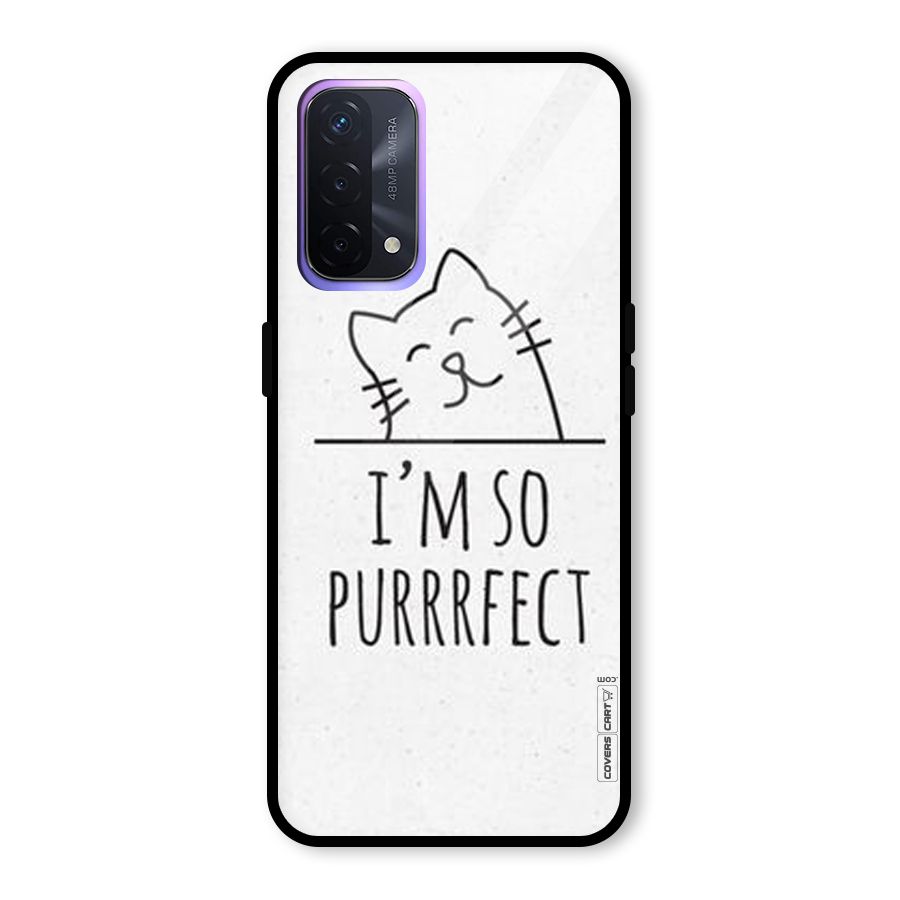 So Purrfect Glass Back Case for Oppo A74 5G