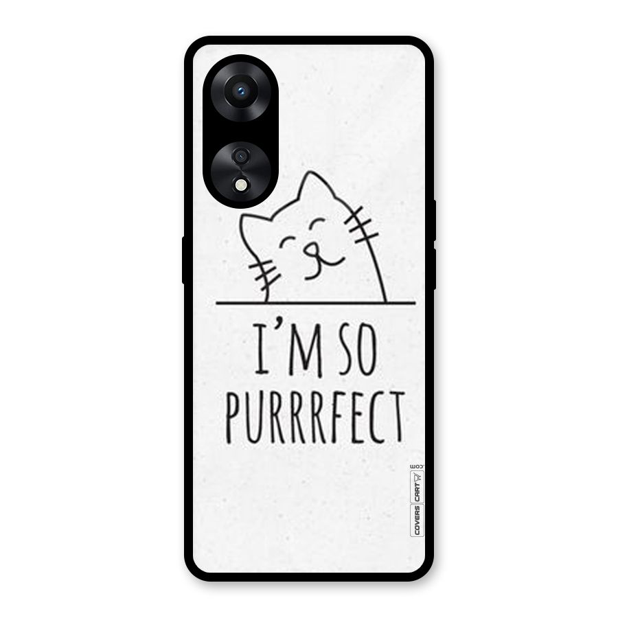 So Purrfect Glass Back Case for Oppo A78