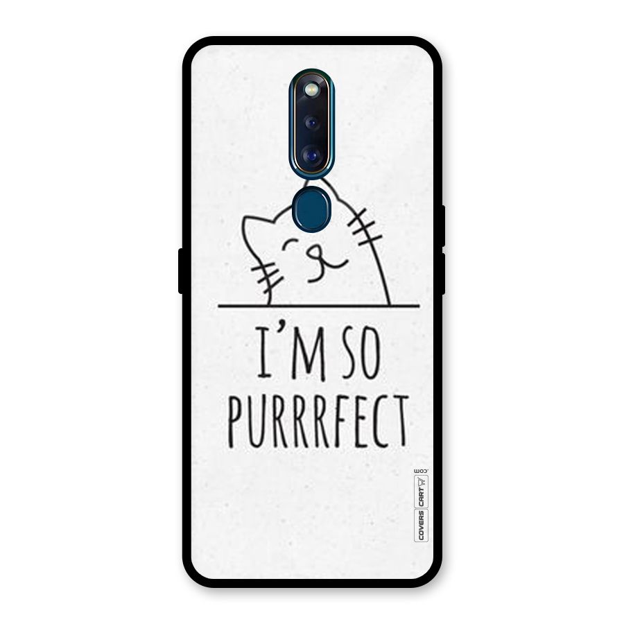 So Purrfect Glass Back Case for Oppo F11 Pro