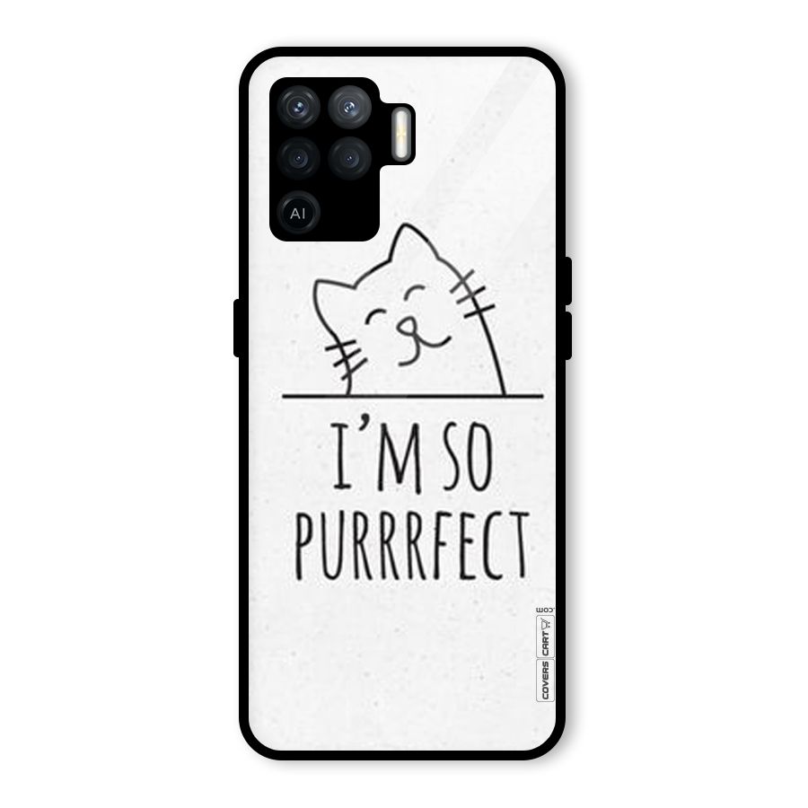 So Purrfect Glass Back Case for Oppo F19 Pro