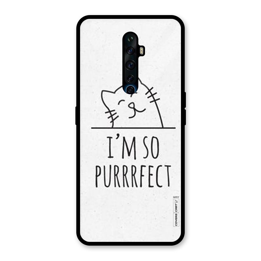 So Purrfect Glass Back Case for Oppo Reno2 F
