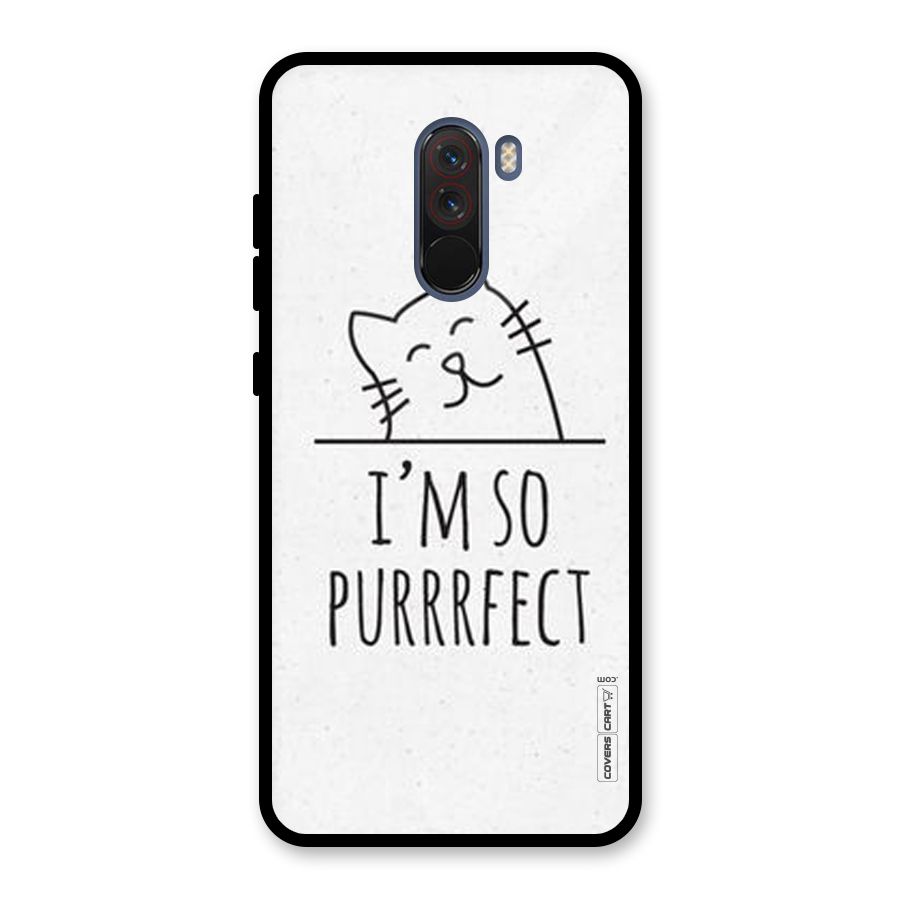 So Purrfect Glass Back Case for Poco F1