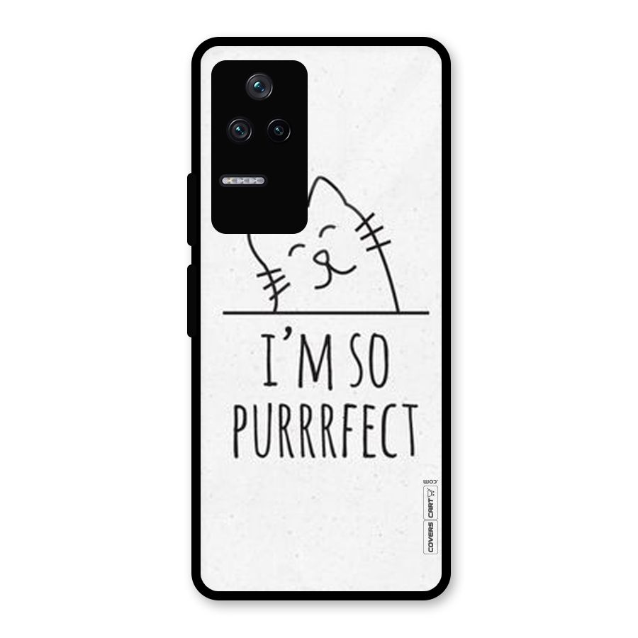 So Purrfect Glass Back Case for Poco F4 5G