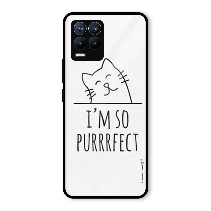 So Purrfect Glass Back Case for Realme 8