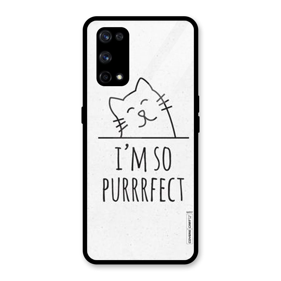 So Purrfect Glass Back Case for Realme X7 Pro