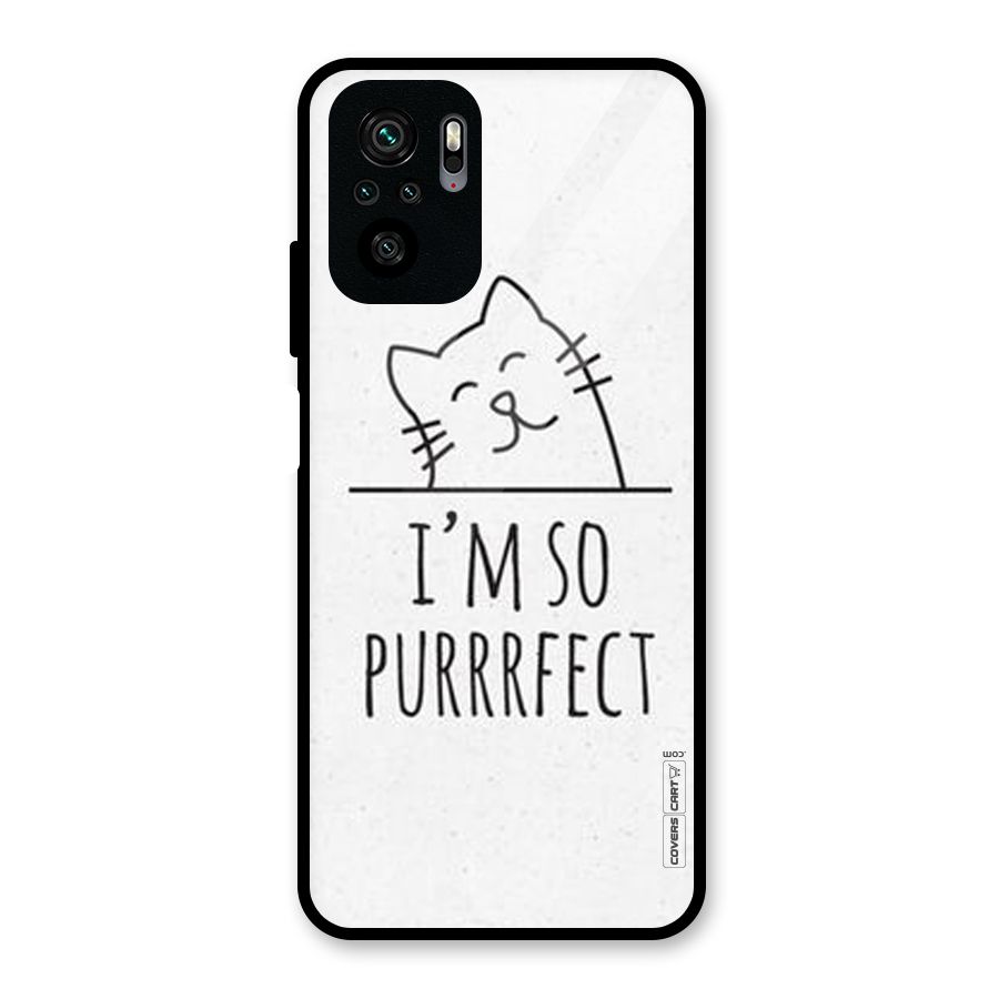 So Purrfect Glass Back Case for Redmi Note 10S