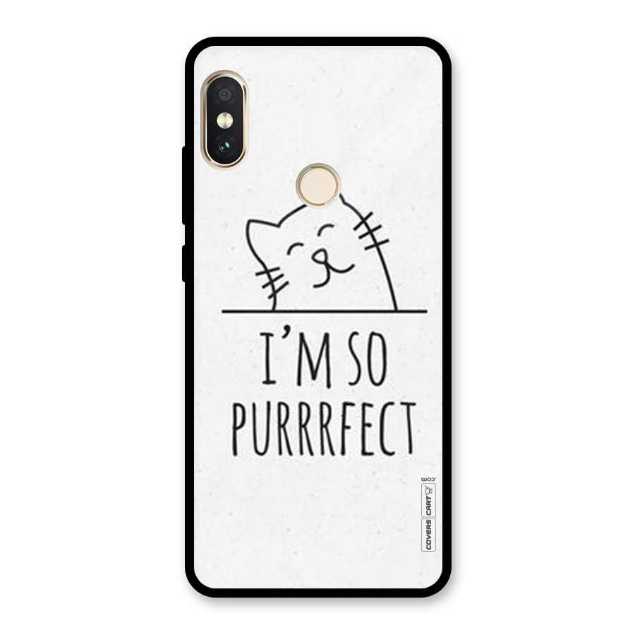 So Purrfect Glass Back Case for Redmi Note 5 Pro
