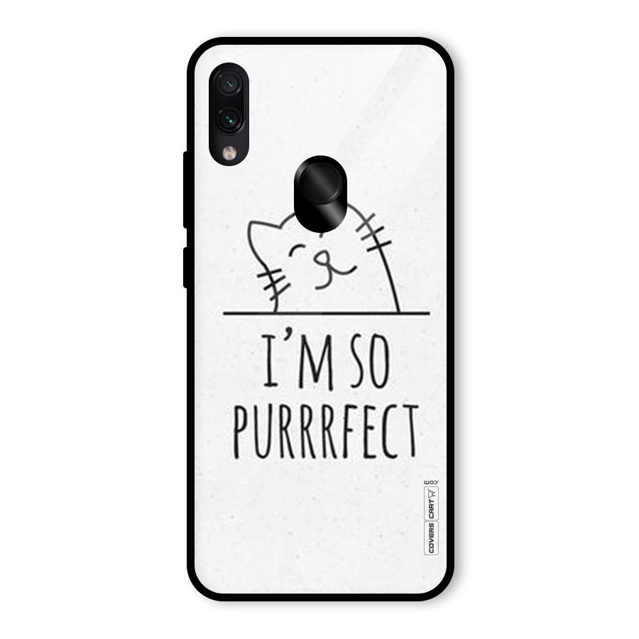 So Purrfect Glass Back Case for Redmi Note 7S