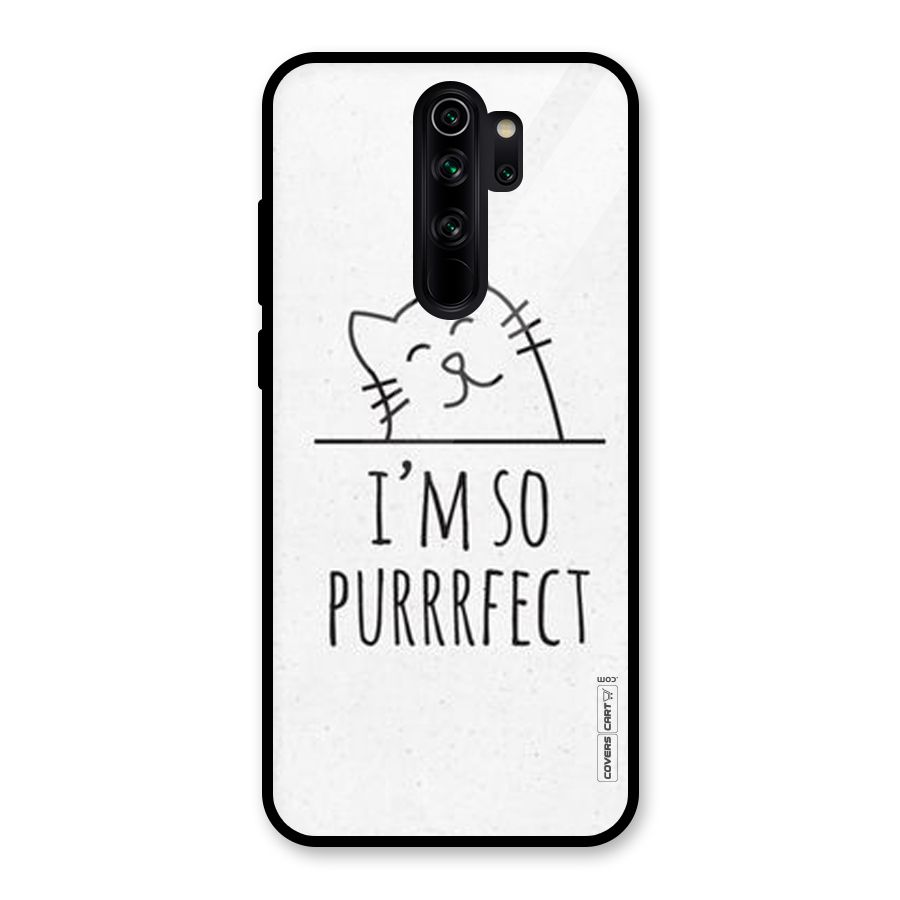 So Purrfect Glass Back Case for Redmi Note 8 Pro