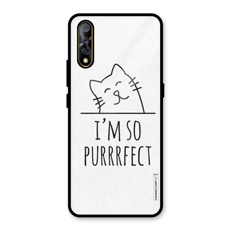 So Purrfect Glass Back Case for Vivo S1