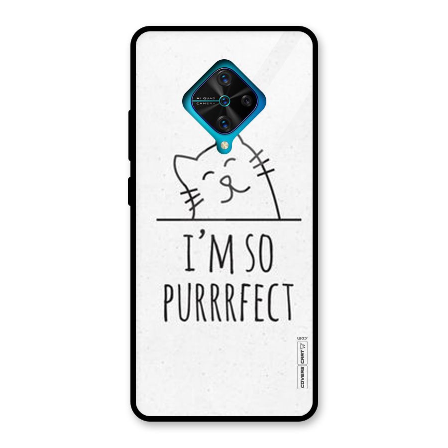 So Purrfect Glass Back Case for Vivo S1 Pro