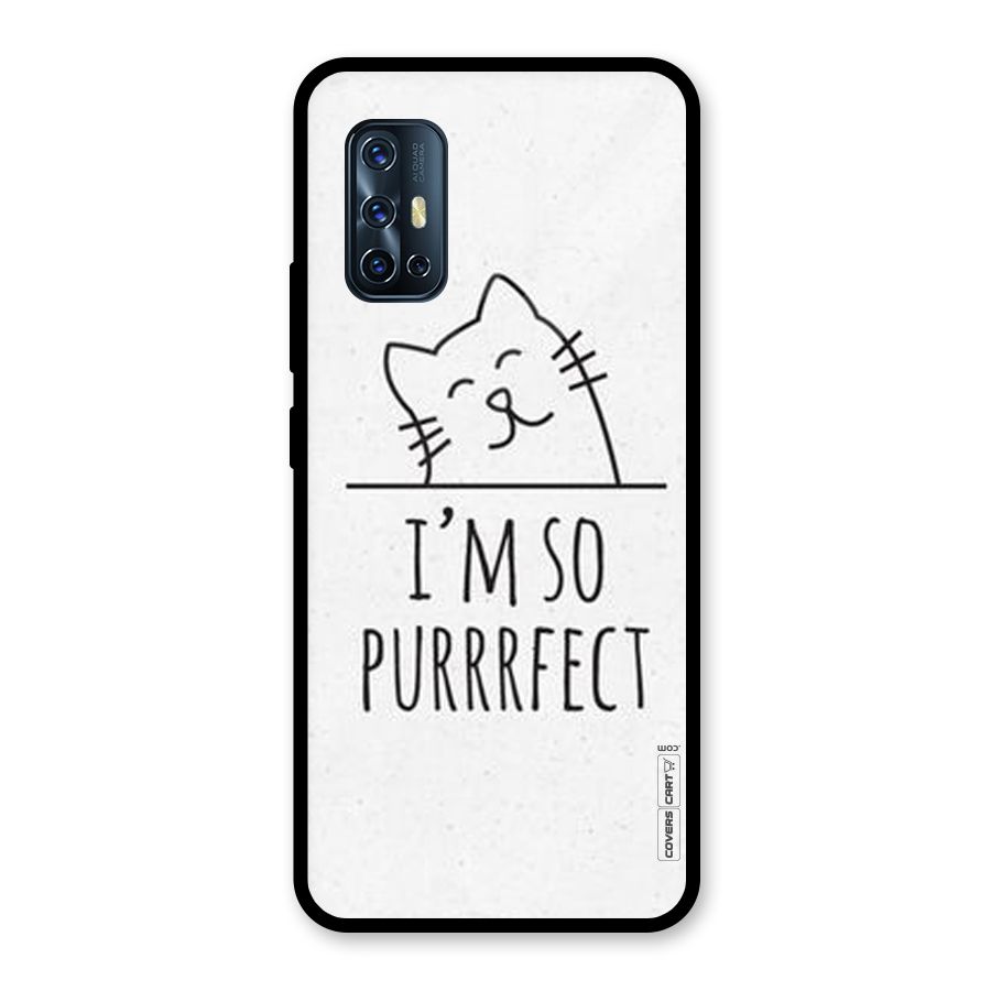 So Purrfect Glass Back Case for Vivo V17