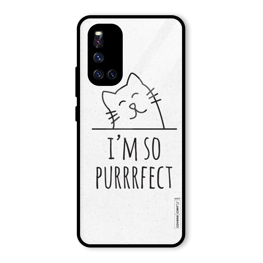 So Purrfect Glass Back Case for Vivo V19