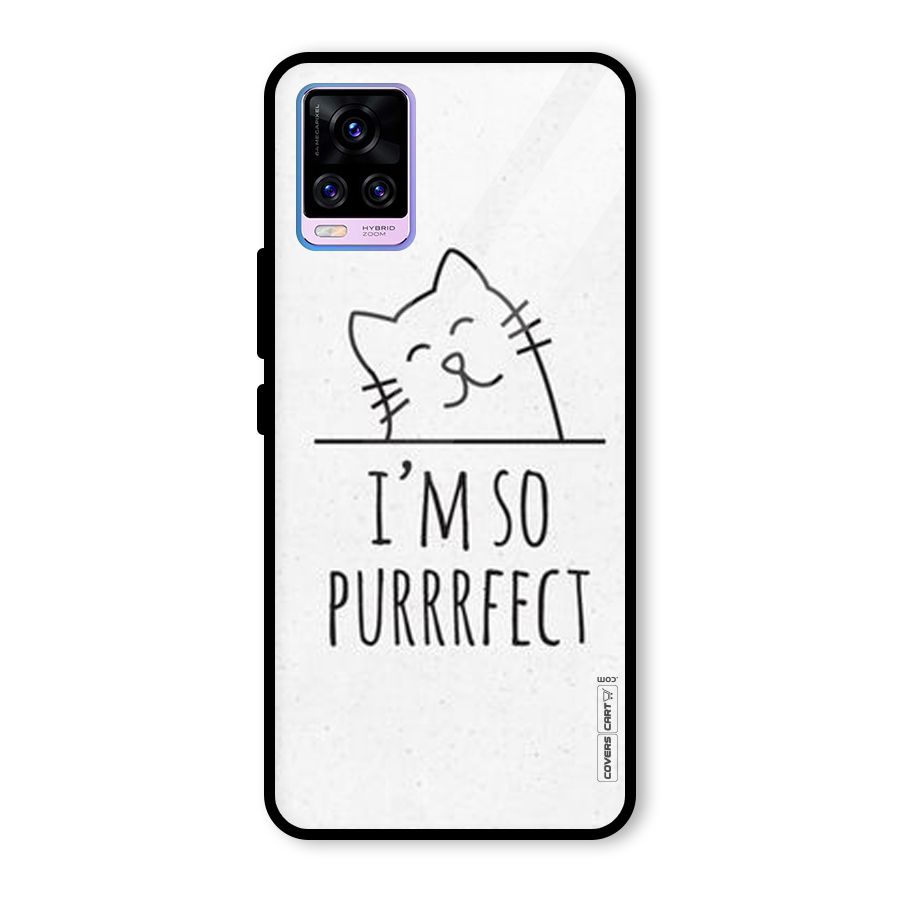 So Purrfect Glass Back Case for Vivo V20 Pro