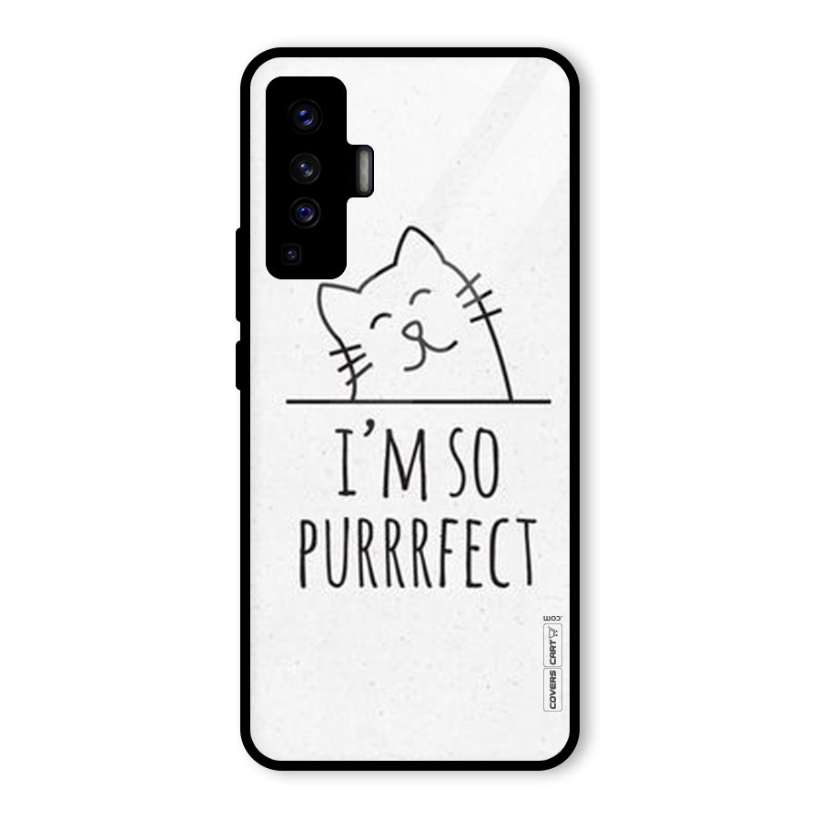 So Purrfect Glass Back Case for Vivo X50