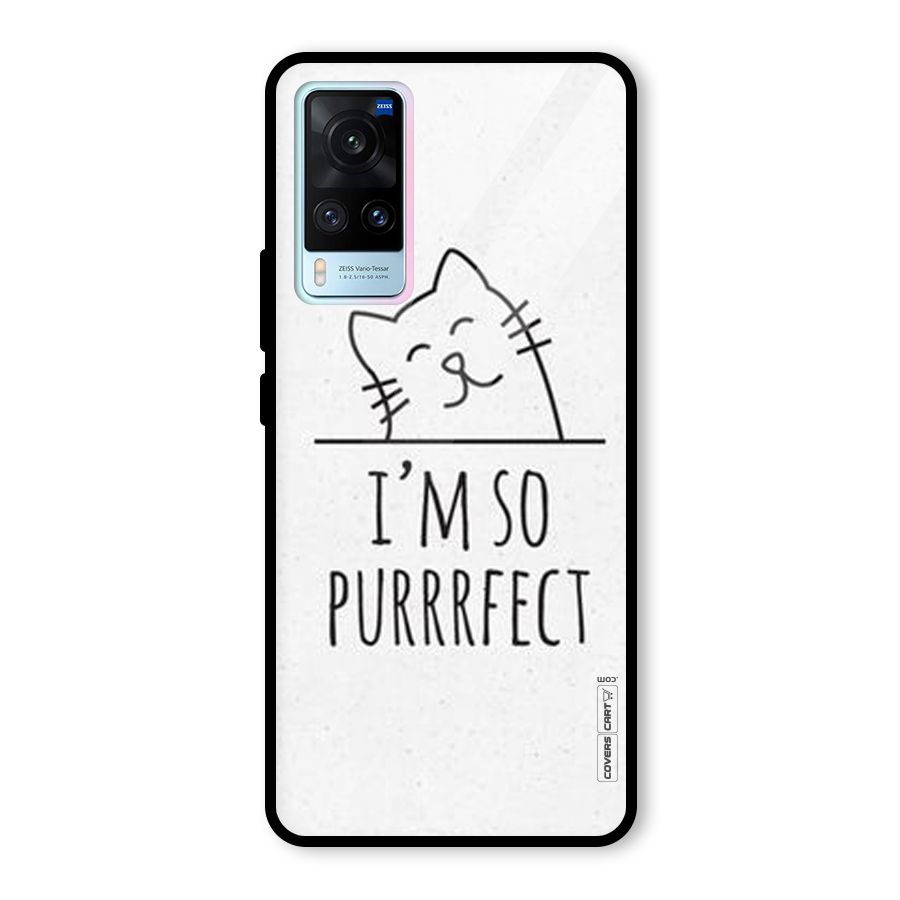 So Purrfect Glass Back Case for Vivo X60