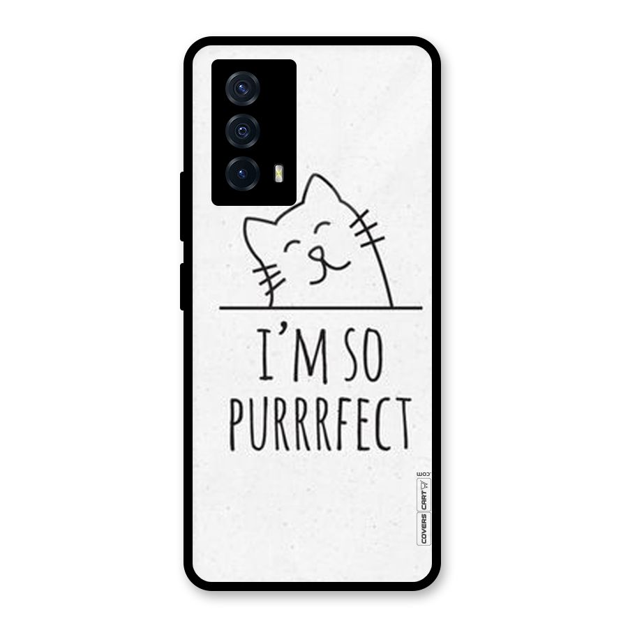 So Purrfect Glass Back Case for Vivo iQOO Z5
